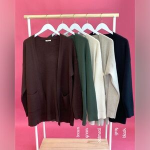 NWT Tea n Rose Heavyweight Waffle Cardigan Size M